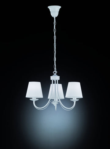 CORTEZ | Chandelier | White mat | Metal