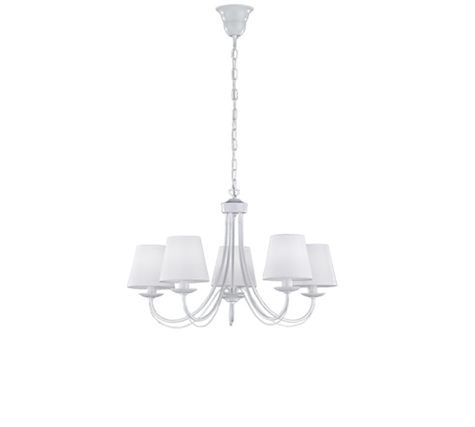 CORTEZ | Chandelier | White mat | Metal