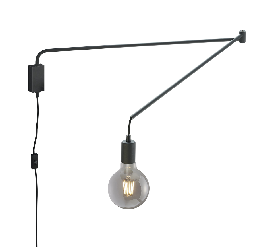 LINE | Wall lamp | Black mat | Metal