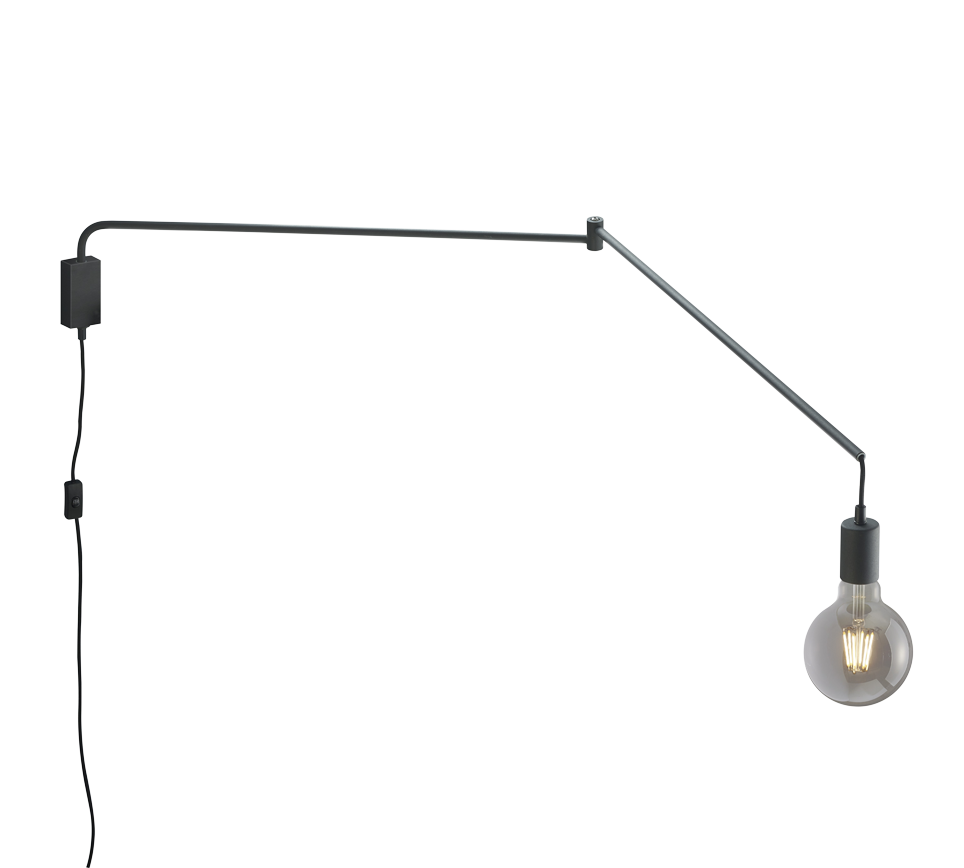 LINE | Wall lamp | Black mat | Metal