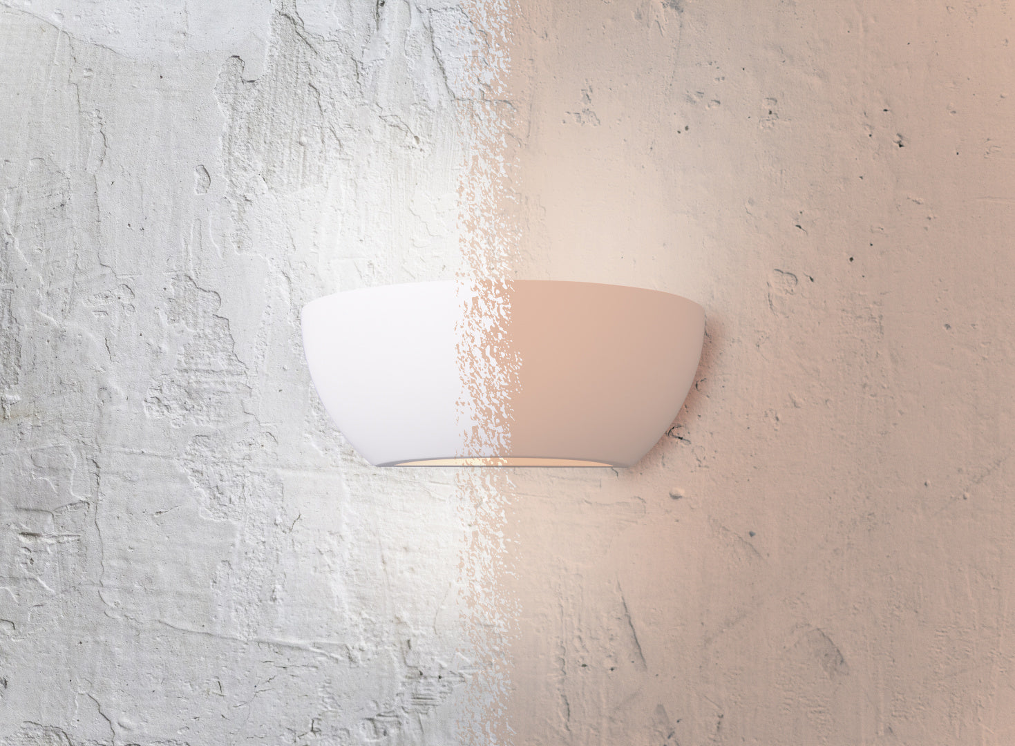 ROMA | Wall lamp | White | Gypsum