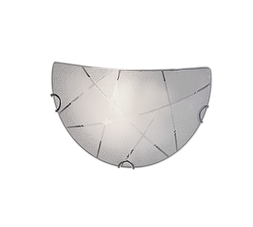 SANDRINA | Wall lamp | White | Glass