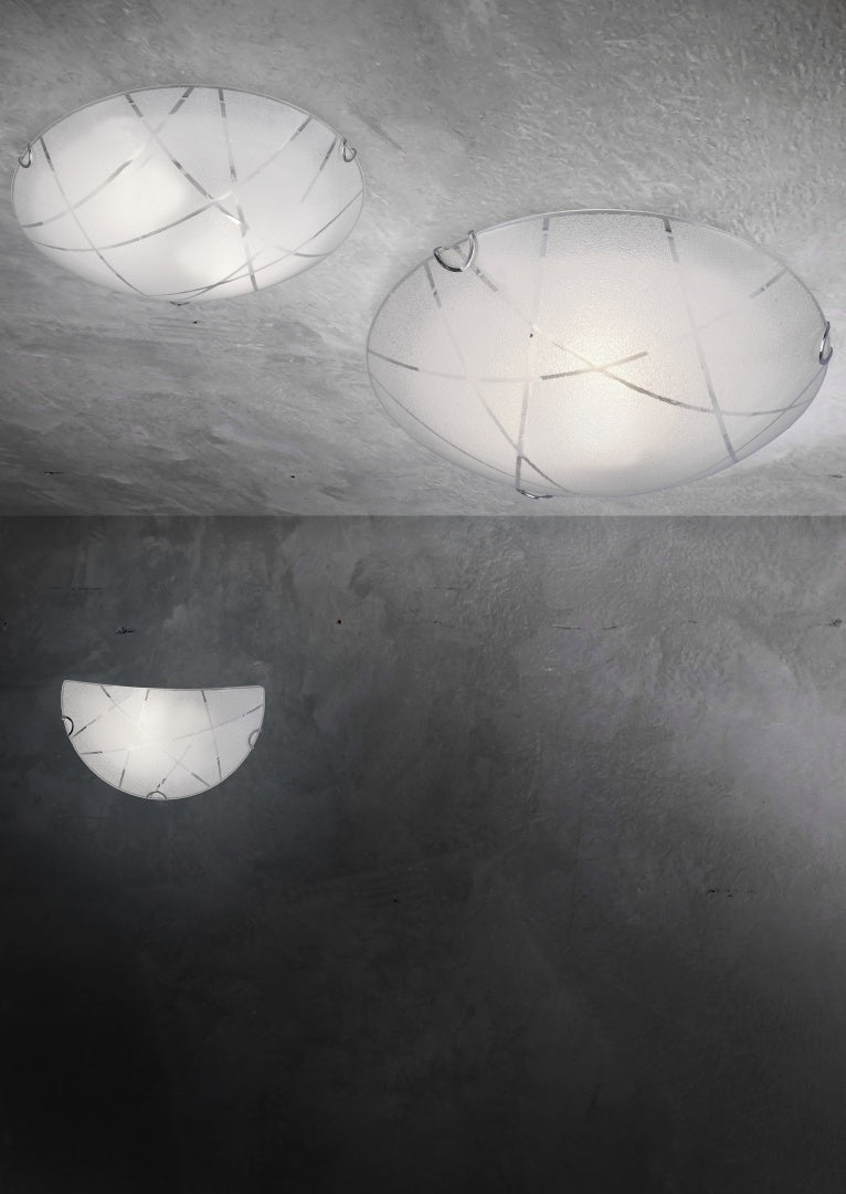 SANDRINA | Wall lamp | White | Glass