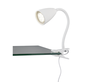 WANDA | Clamping lamp | White mat | Metal