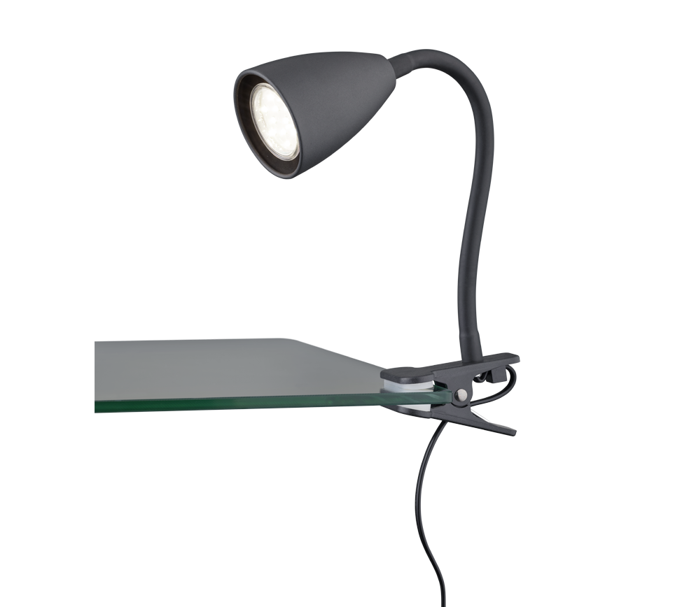 WANDA | Clamping lamp | Black mat | Metal