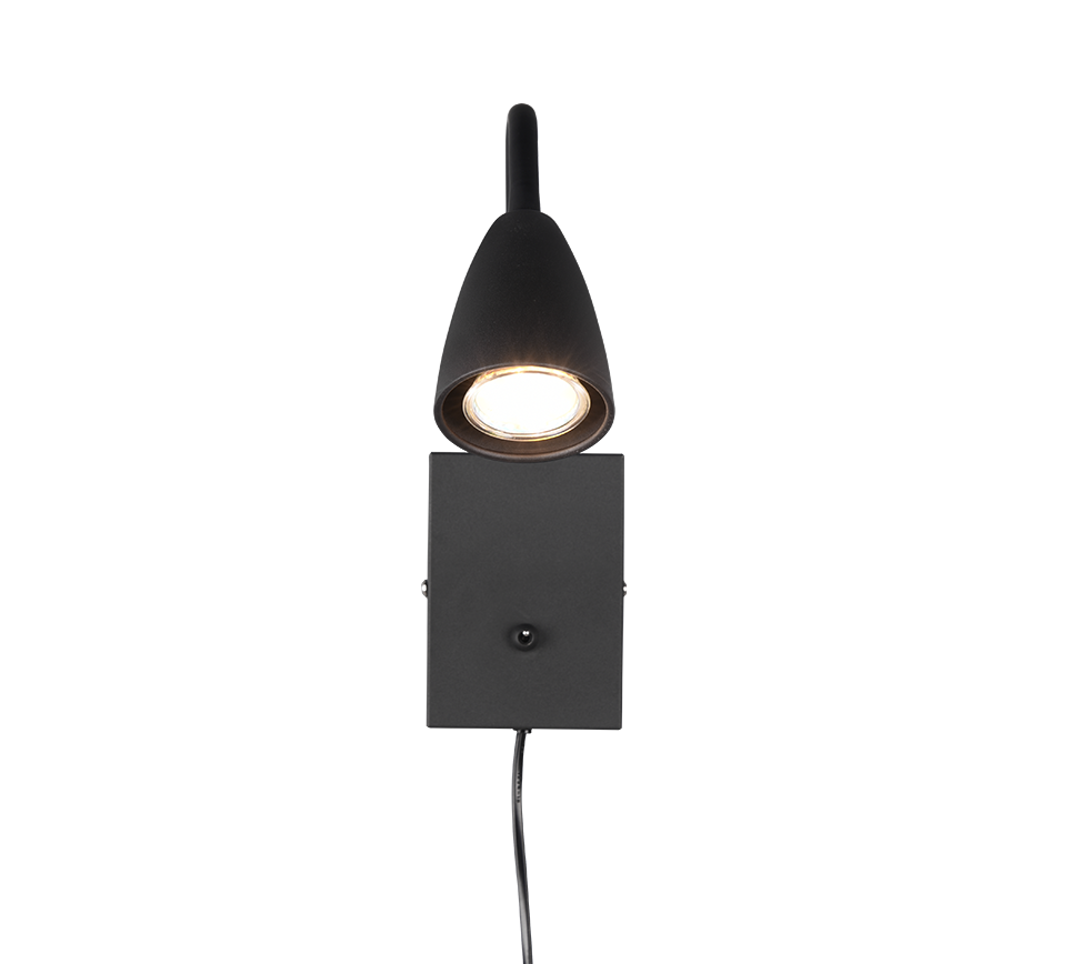 WANDA | Wall lamp | Black mat | Metal