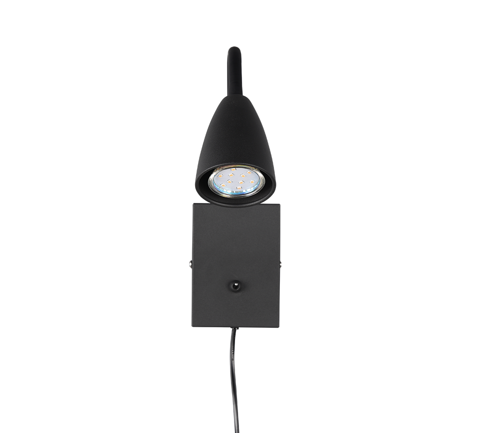 WANDA | Wall lamp | Black mat | Metal