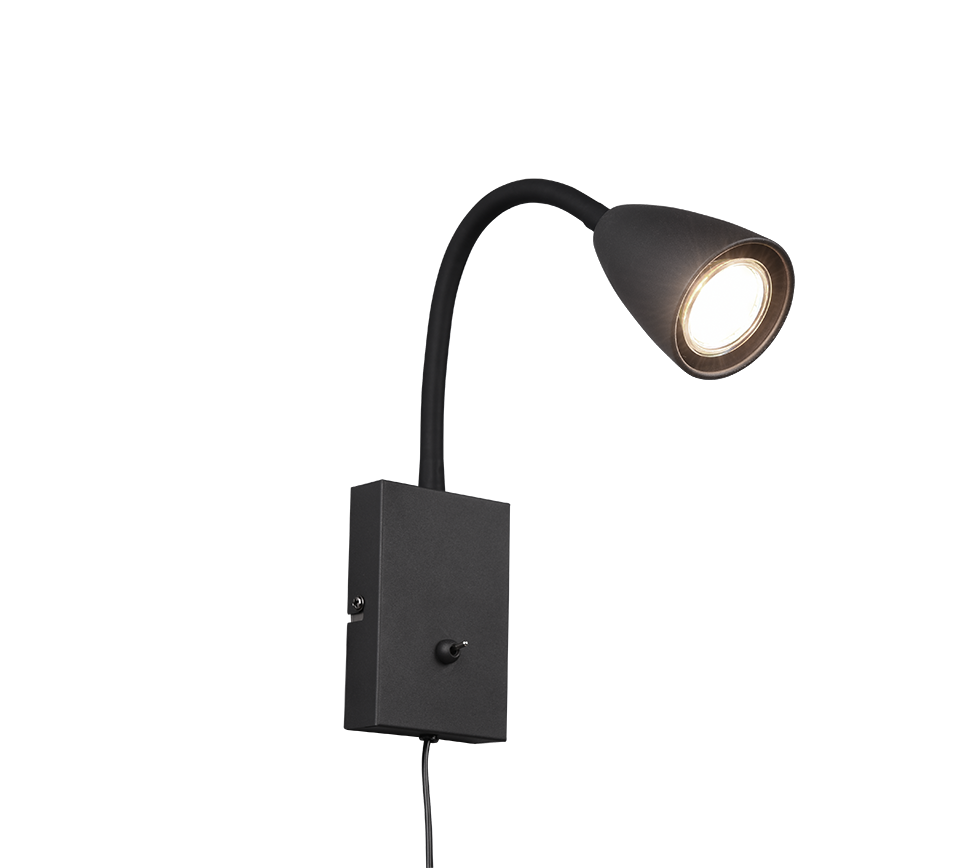 WANDA | Wall lamp | Black mat | Metal
