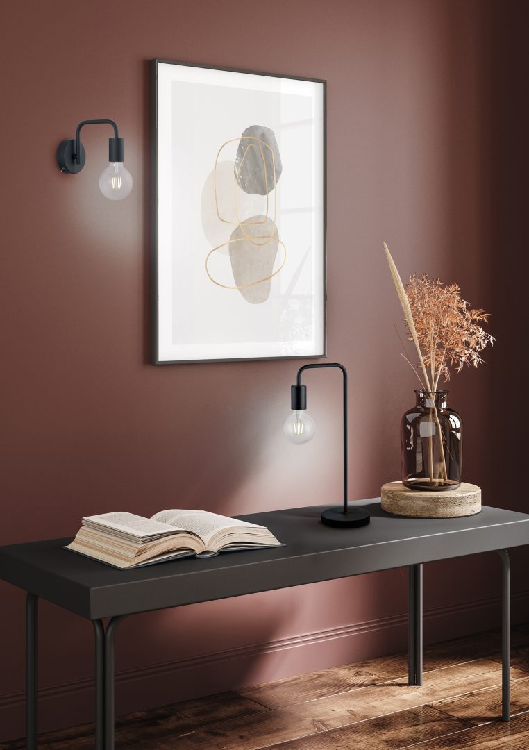 DIALLO | Wall lamp | Black mat | Metal
