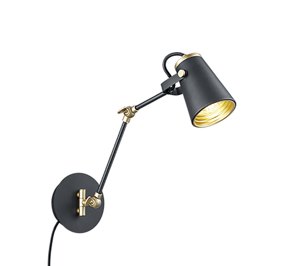 EDWARD | Wall lamp | Black mat | Metal
