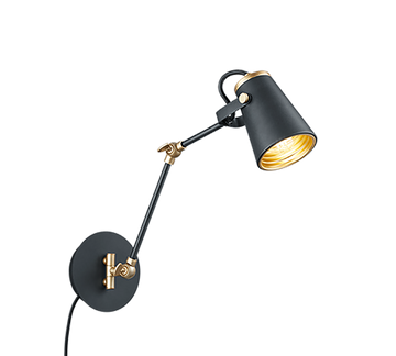 EDWARD | Wall lamp | Black mat | Metal