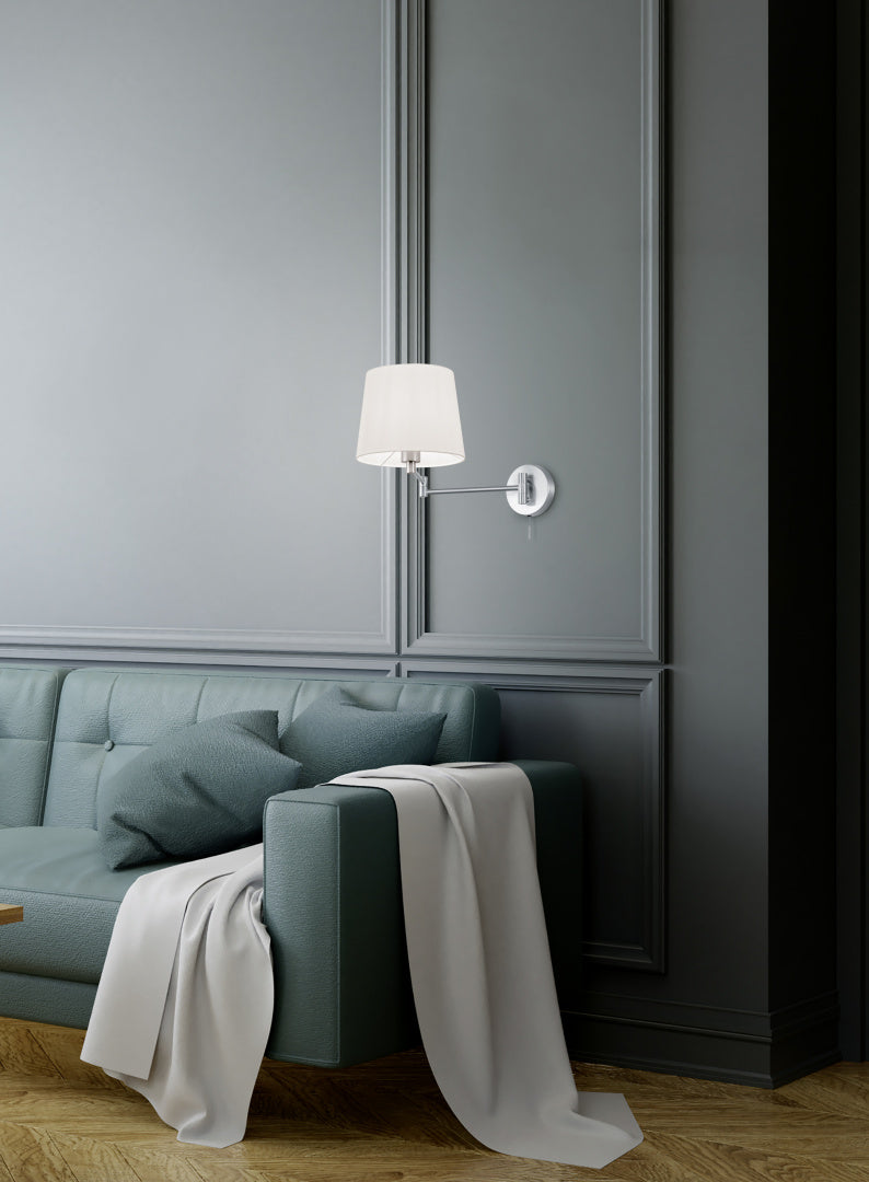 LYON | Wall lamp | Nickel mat | Metal