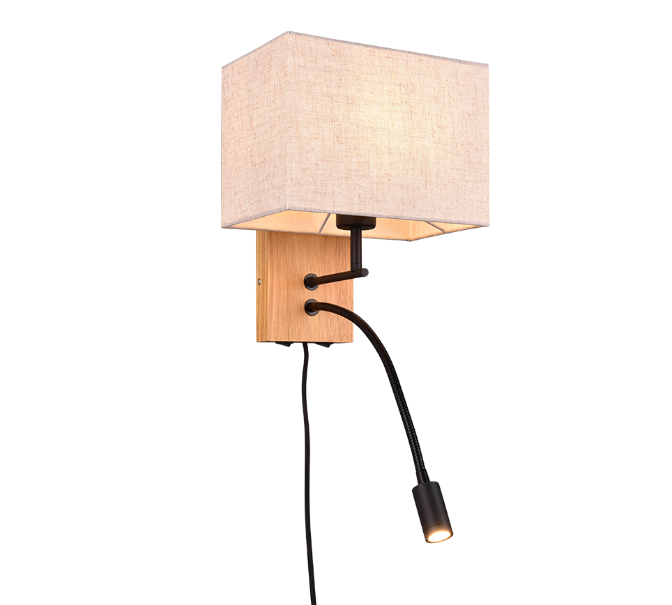 NILAM | Wall lamp | Natural finish | Natural wood