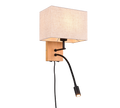 NILAM | Wall lamp | Natural finish | Natural wood
