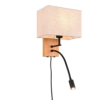 NILAM | Wall lamp | Natural finish | Natural wood