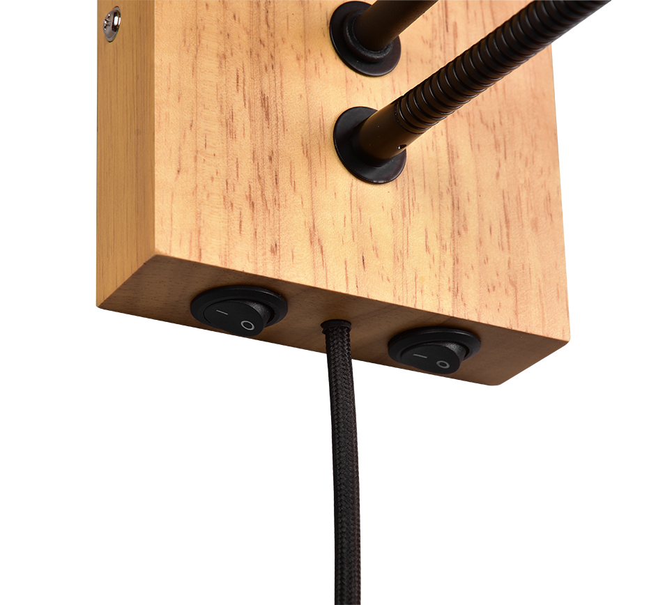 NILAM | Wall lamp | Natural finish | Natural wood