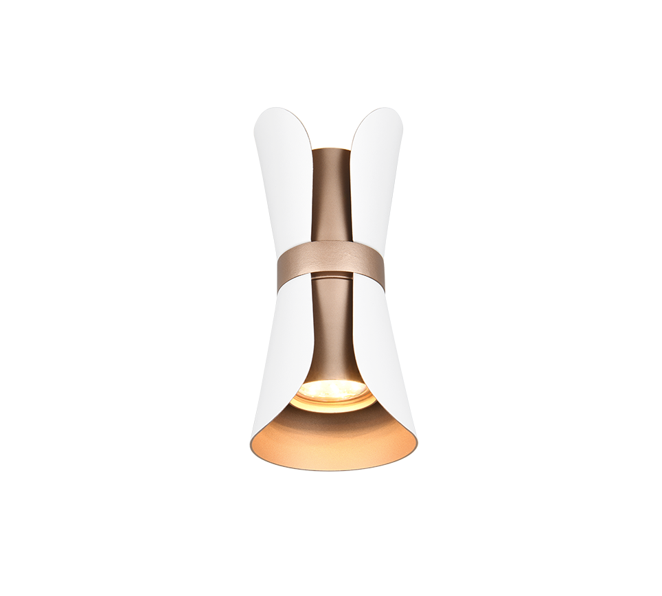 COAT | Wall lamp | White mat | Metal