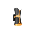COAT | Wall lamp | Schwarz-Gold | Metal