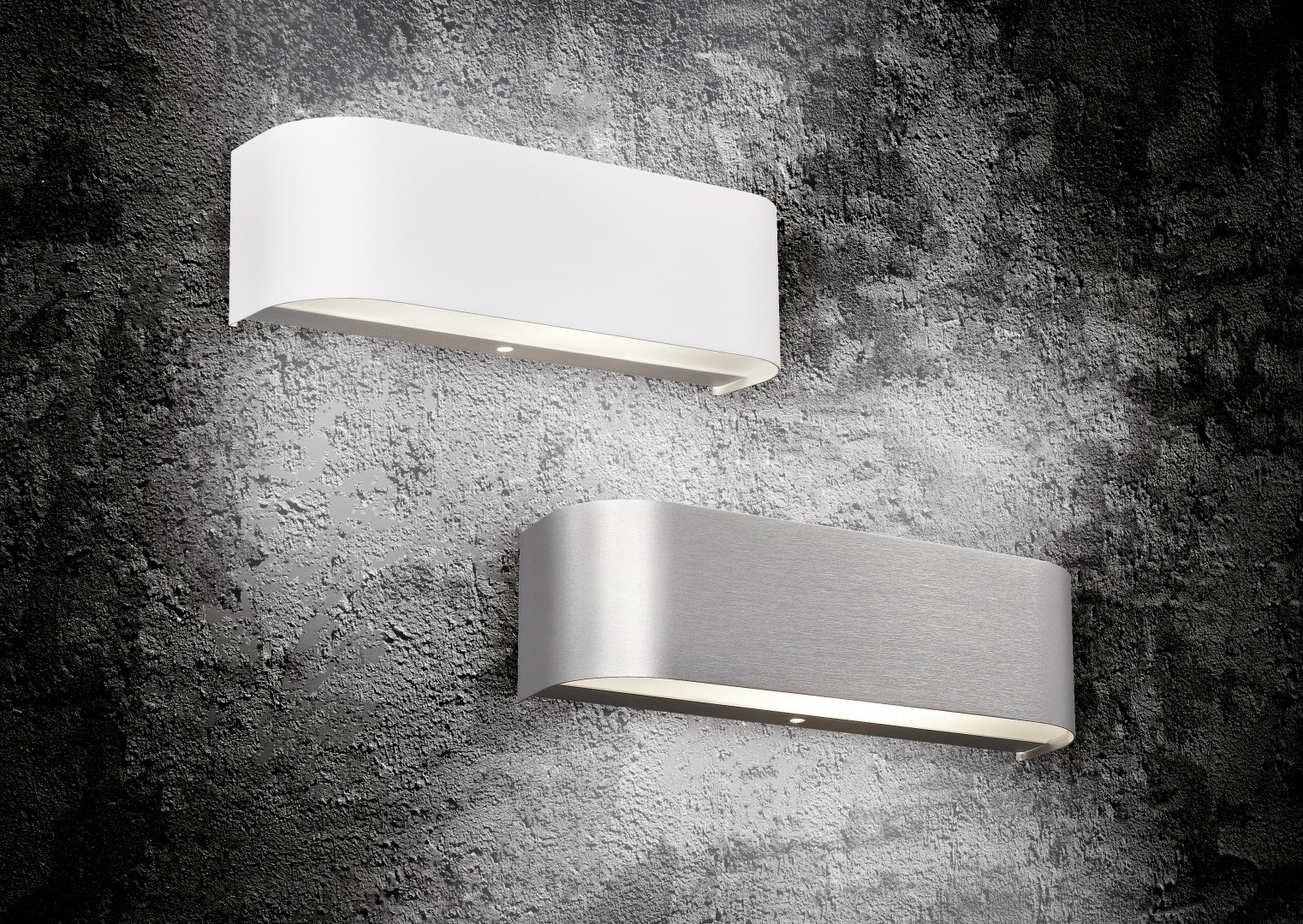 ADRIANO | Wall lamp | Brushed aluminium | Aluminium