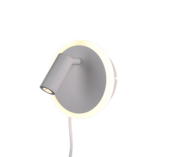 JORDAN | Wall lamp | White mat | Metal