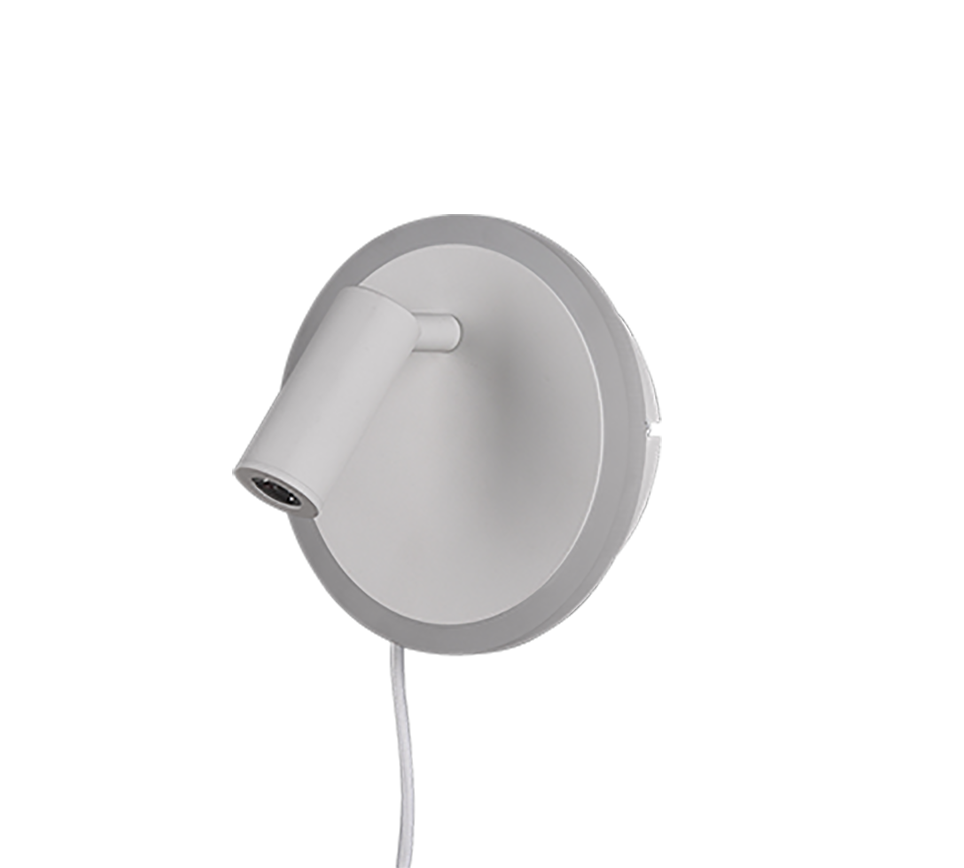 JORDAN | Wall lamp | White mat | Metal