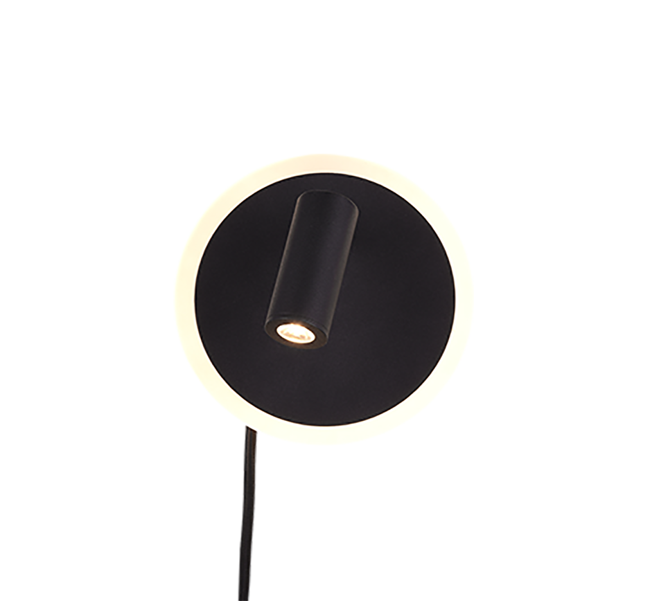 JORDAN | Wall lamp | Black mat | Metal