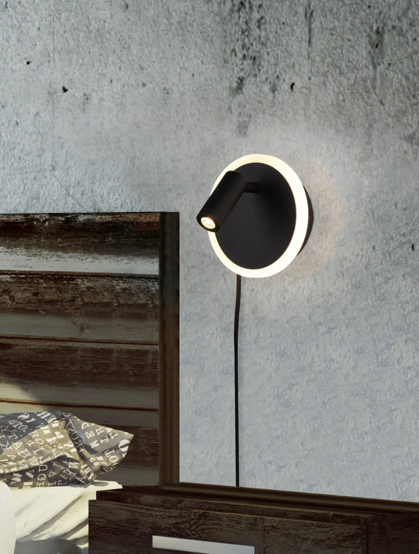 JORDAN | Wall lamp | Black mat | Metal