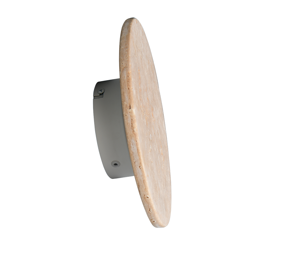BOBBIN | Wall lamp | White mat | Travertin