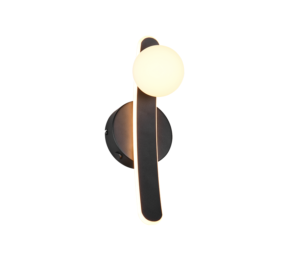 NAPOLI | Wall lamp | Black mat | Metal