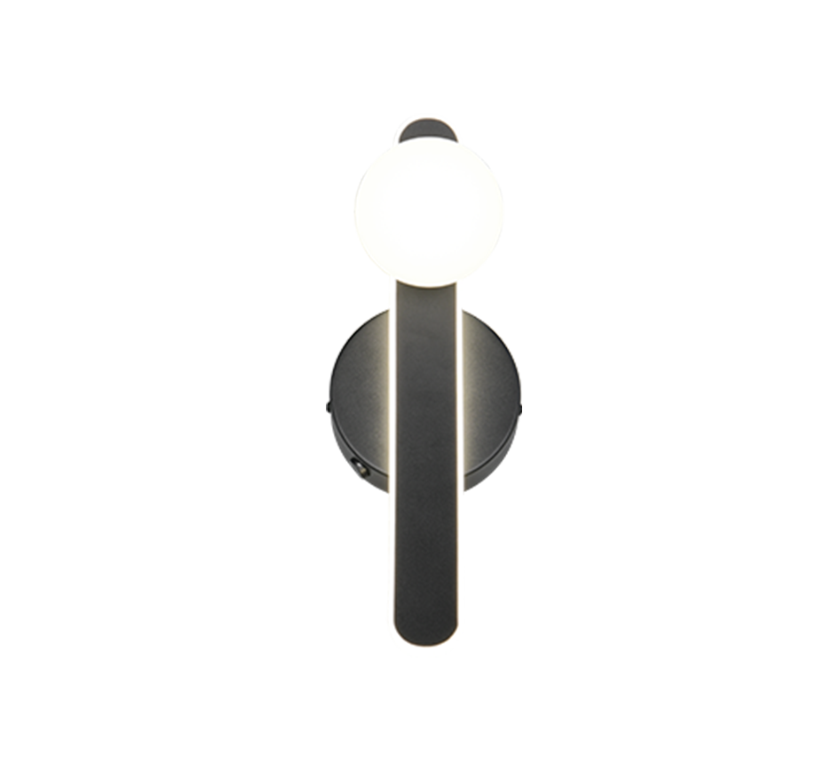 NAPOLI | Wall lamp | Black mat | Metal