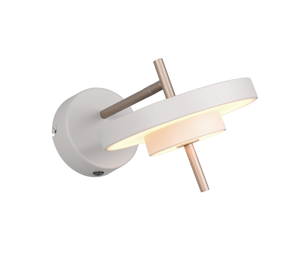 KEATON | Wall lamp | Warm grey | Metal