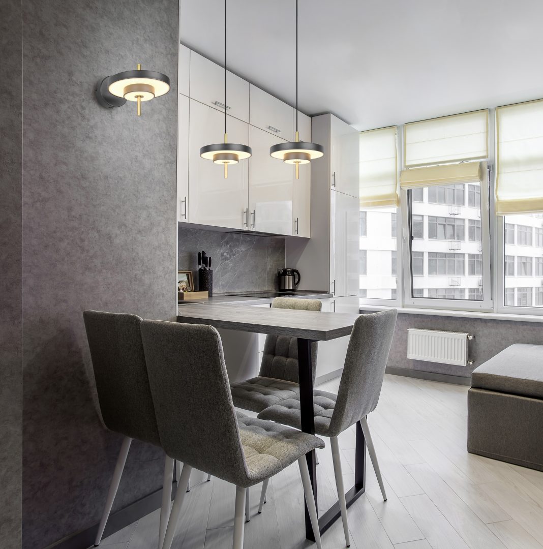 KEATON | Wall lamp | Schwarz-Gold | Metal
