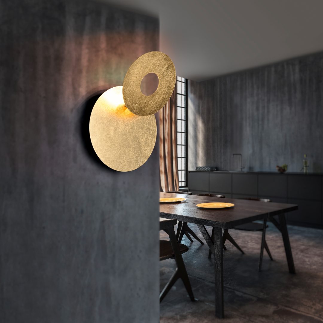 LEANO | Wall lamp | Gold | Metal