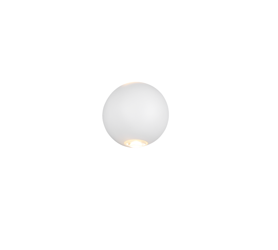 AVISIO | Wall lamp | White mat | Diecast aluminium