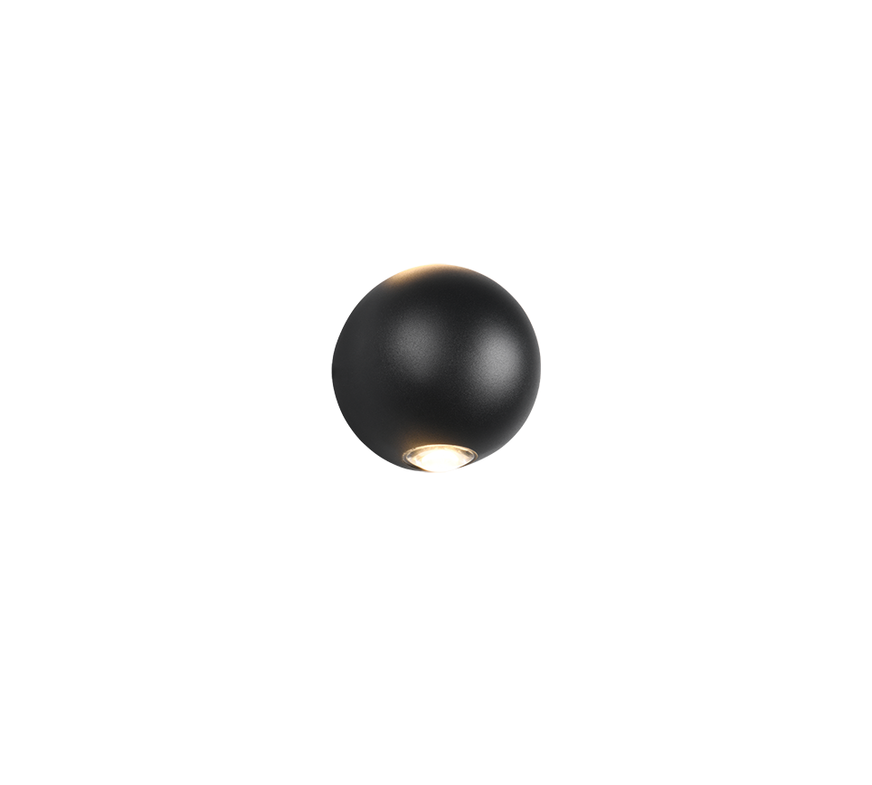 AVISIO | Wall lamp | Black mat | Diecast aluminium