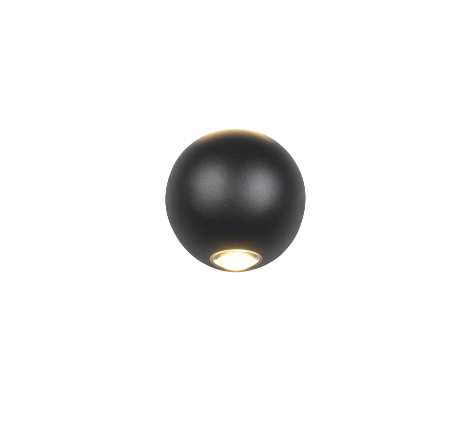 AVISIO | Wall lamp | Black mat | Diecast aluminium
