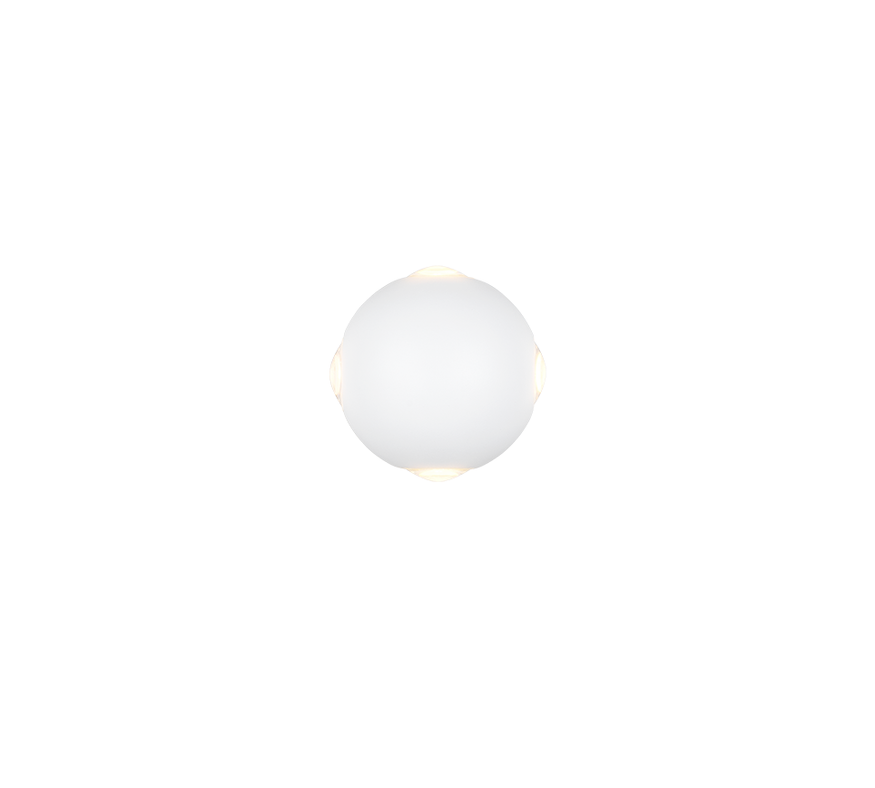 AVISIO | Wall lamp | White mat | Diecast aluminium