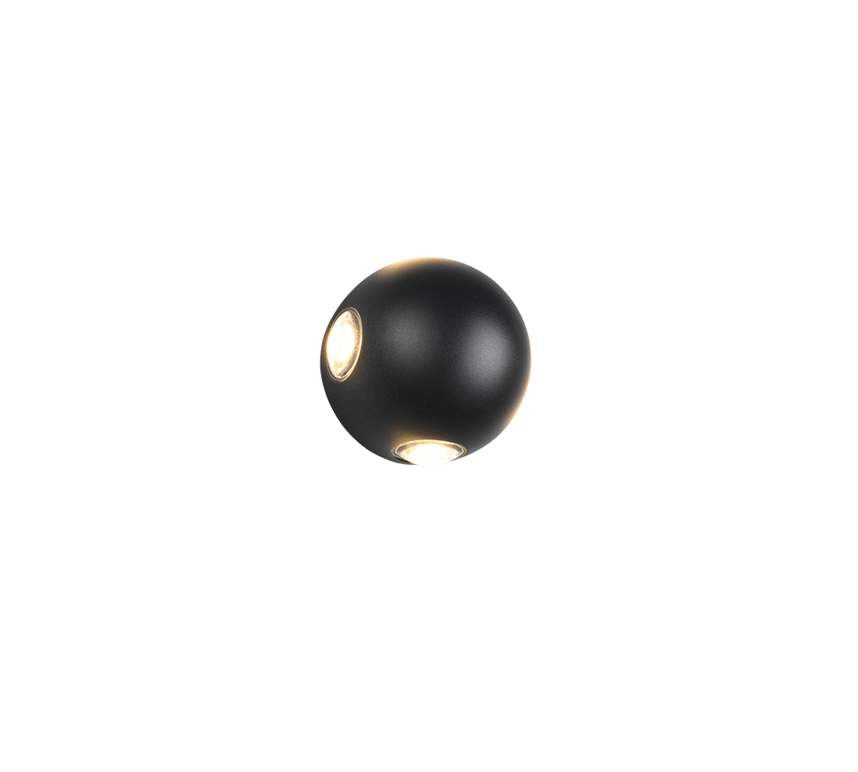 AVISIO | Wall lamp | Black mat | Diecast aluminium