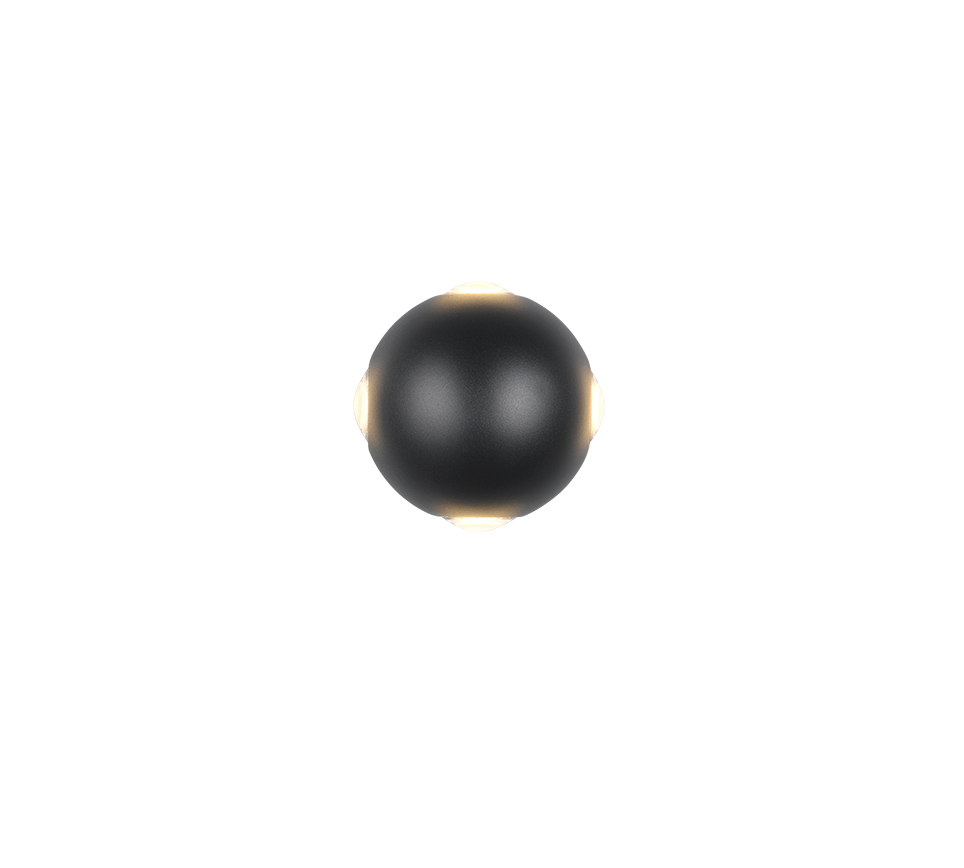 AVISIO | Wall lamp | Black mat | Diecast aluminium