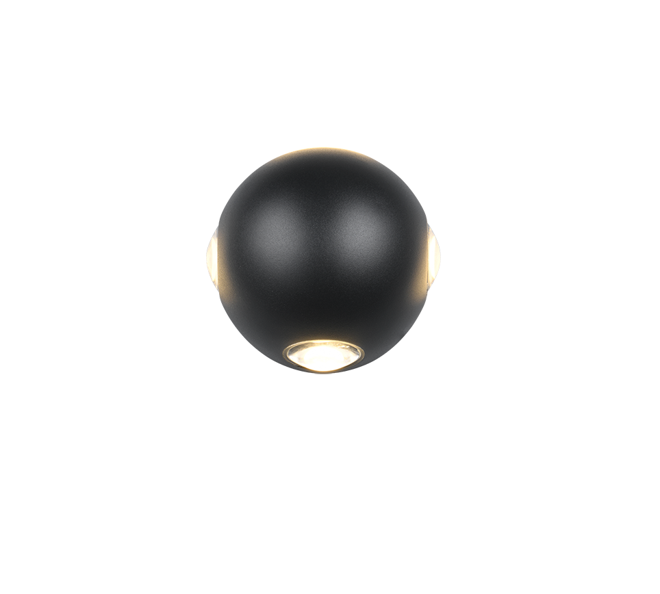 AVISIO | Wall lamp | Black mat | Diecast aluminium