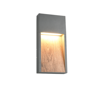SALMON | Wall lamp | Wood imitation | Diecast aluminium