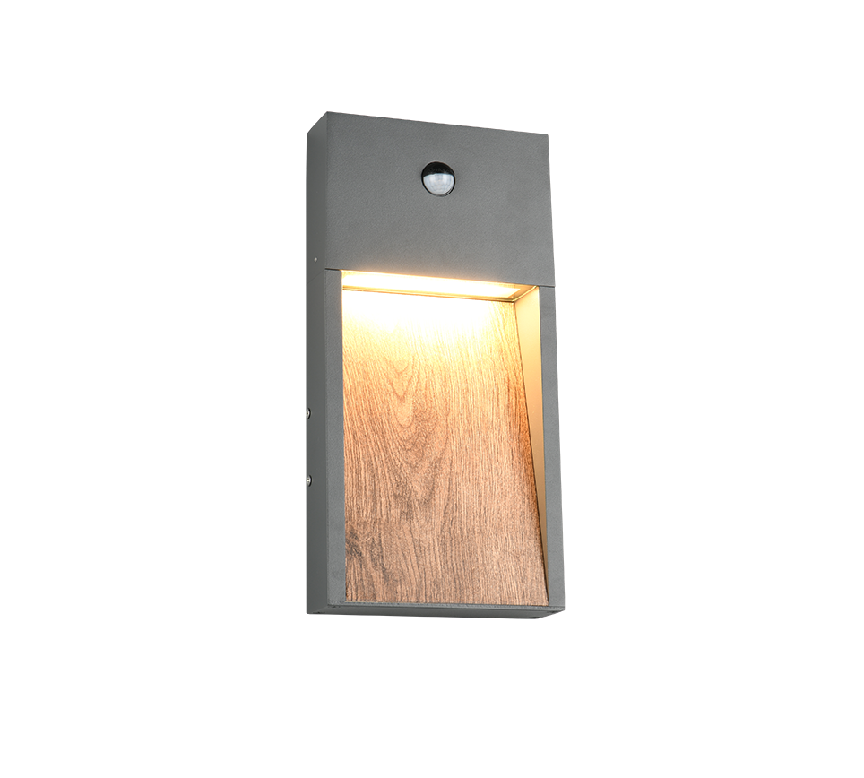 SALMON | Wall lamp | Wood imitation | Diecast aluminium
