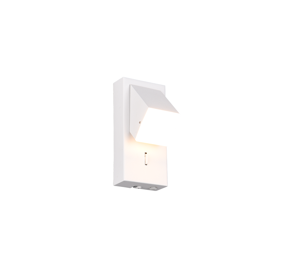 RAGLAN | Wall lamp | White mat | Metal