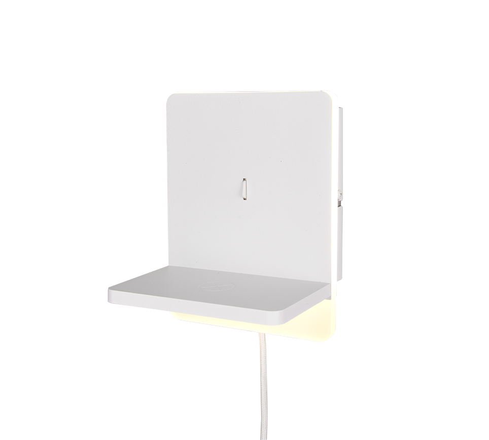 FAIRFIELD | Wall lamp | White mat | Metal