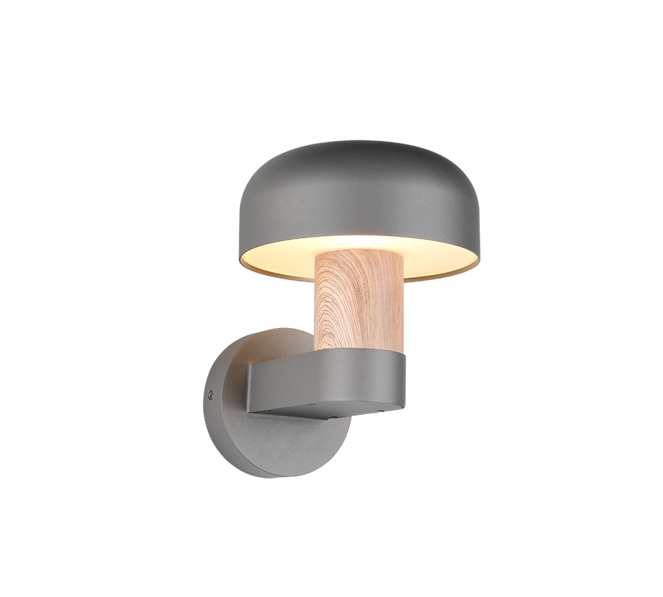 FRASER | Wall lamp | Wood imitation | Diecast aluminium