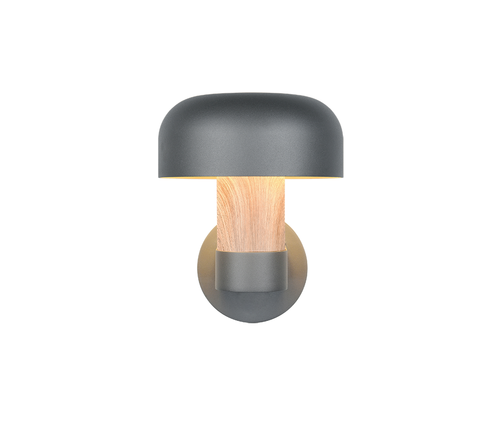 FRASER | Wall lamp | Wood imitation | Diecast aluminium