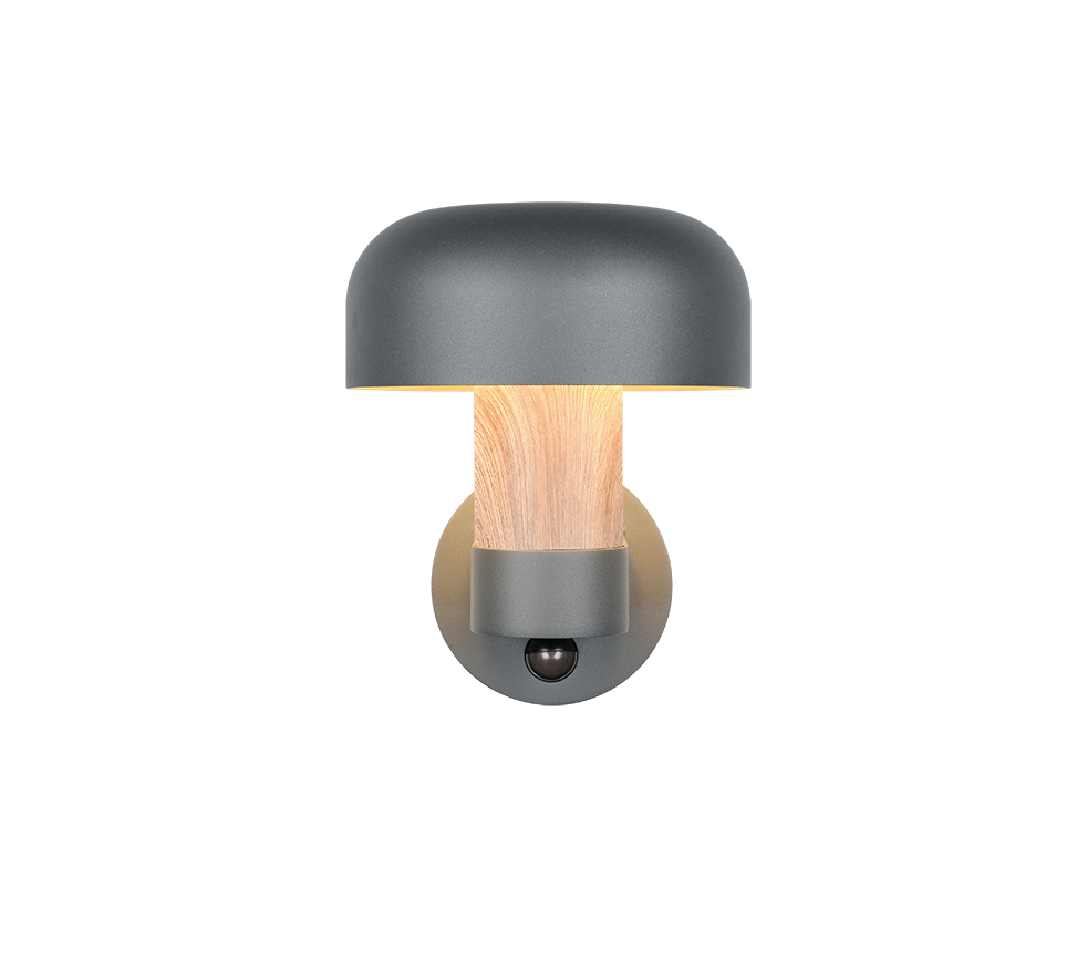 FRASER | Wall lamp | Wood imitation | Diecast aluminium