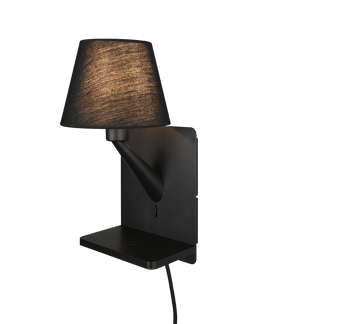 COMFORT | Wall lamp | Black mat | Metal