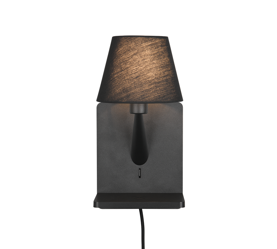 COMFORT | Wall lamp | Black mat | Metal