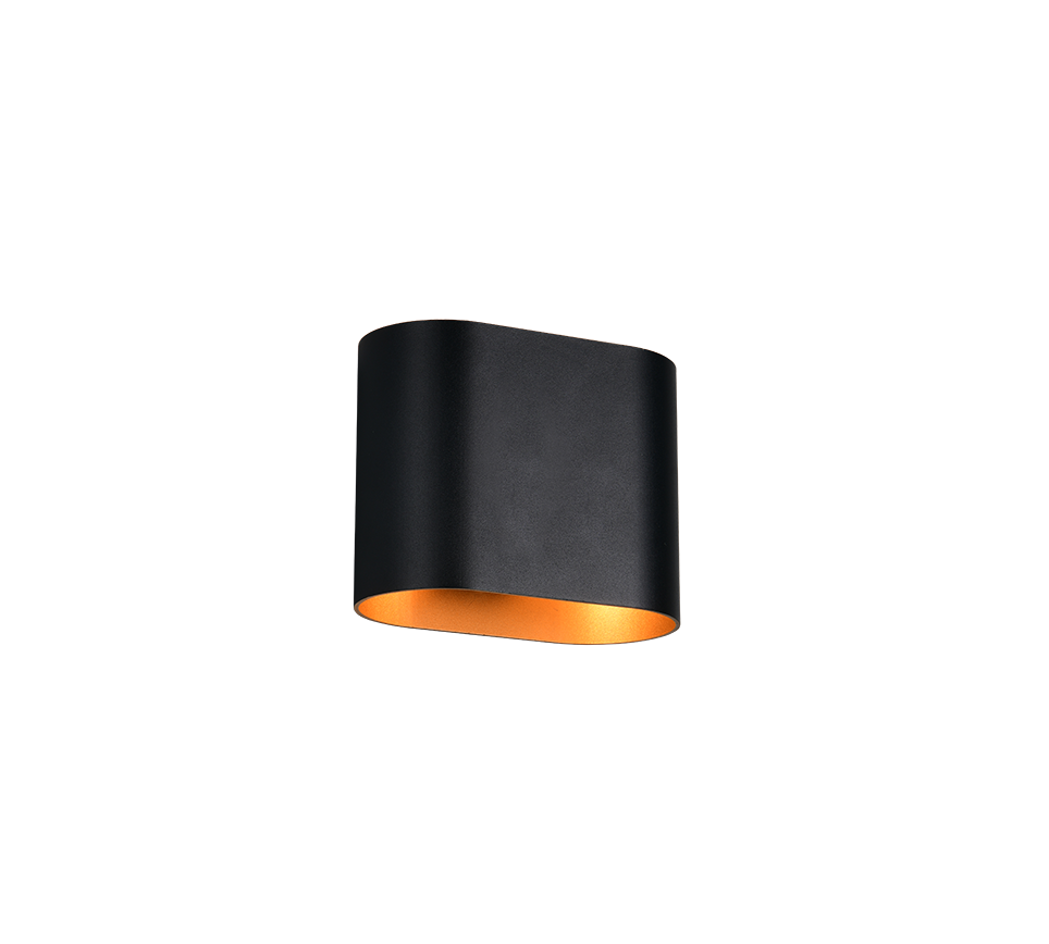 ALANI | Wall lamp | Schwarz-Gold | Metal